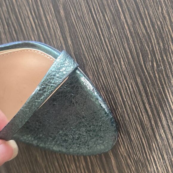 Vince Camuto Reyna Metallic Green Leather Stiletto Sandal, New, NEW, Sz. 6 - Picture 7 of 9